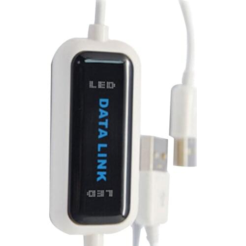 High Speed USB PC To PC Online Share Link Net Direct Data File Transfer Bridge LED Cable Easy Copy Between 2 Computer