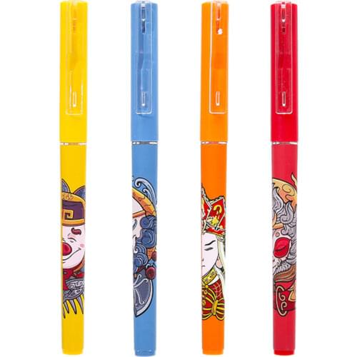 Creativity Quick Dry Gel Pens Set Chinese Style 0.5mm Writing Black Ink Refill School & Office Accessories Stationery Supplies