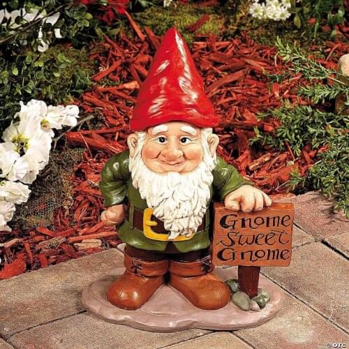 5Pcs/Set Dwarf Garden Figurines Lovely Detachable Hat Gnome Statue Garden Micro Landscape Resin Christmas Decorating Sculpture