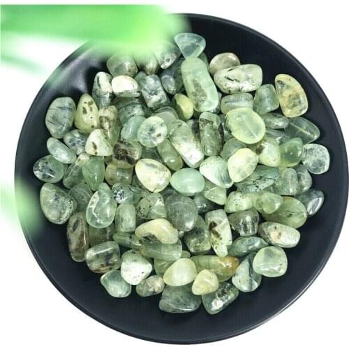 50g 9-15mm Natural Prehnite Green Grape Quartz Crystal Gravel Stone Decoration Natural Stones and Minerals