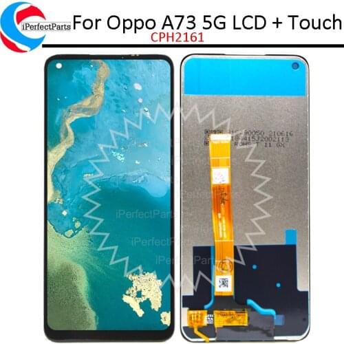 6.5'' For Oppo A73 5G LCD Display Touch Panel Glass Screen Digitizer Assembly Replacement Pantalla For OPPO A73 CPH2161 LCD