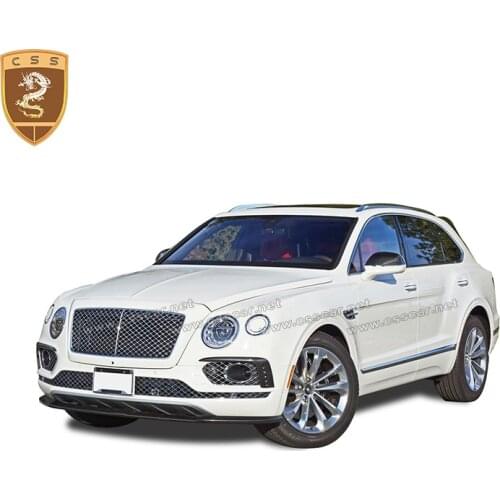 CSSYL Exclusive Supply Bentley Bentayga Carbon Fiber Front Bumper Lip Auto Accessories W12 limited edition kits Car Styling