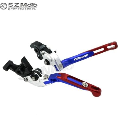 For HONDA CB600 CB600F 2007-2013 2012 Motorcycle Accessories Folding Extendable Adjustable Brakes Clutch Levers With LOGO CNC