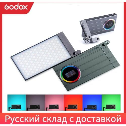 Godox M1 2500k-8500k Full Color RGB LED Light Pocket Aluminum Alloy LED Video Creative Light Multiple Special Effects Function