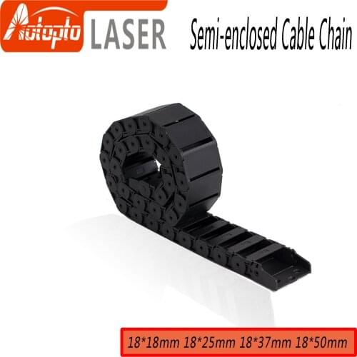 Cable Chain Semi-Enclosed Interior Opening 18x18 18x25 18x37 18x50 Drag Plastic Towline Transmission