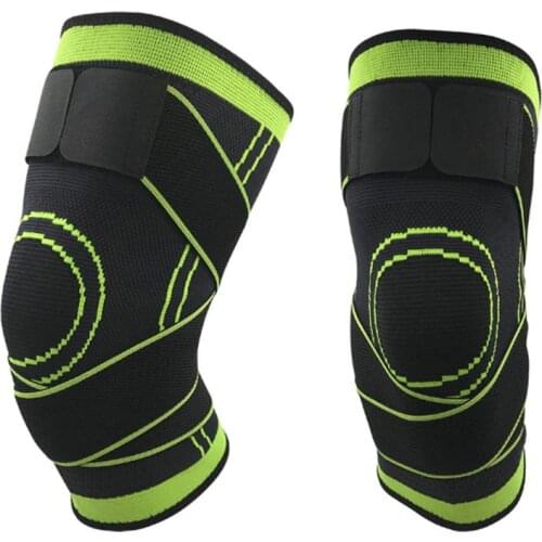Men Women Knee Support Compression Sleeves Joint Pain Arthritis Relief Running Fitness Elastic Wrap Brace Knee Pads With Strap