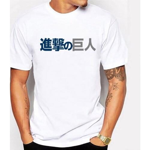 Japanese Anime Attack On Titan T Shirt Men Manga Shingeki No Kyojin T-shirt Tshirts Oversized Short Sleeve Tees Round Neck Tops