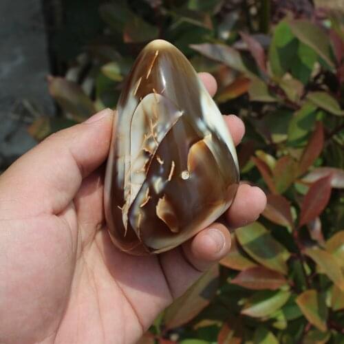 390g Beautiful Natural Polished Red agate Stone Sample QUARTZ CRYSTAL HEALING Aquatic Plants Madagascar Home decoration M05