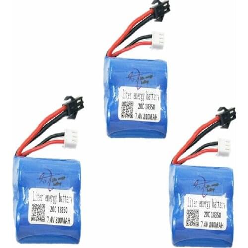 7.4v 800mAh Li-ion battery for H100 H102 high speed RC boat Li-ion 18350 800MAH 7.4v Battery