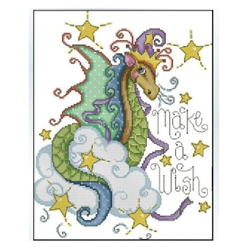 14CT Cross Stitch Kit Set Wake A wish, Joan Elliott collection 33*39cm CS-109WM