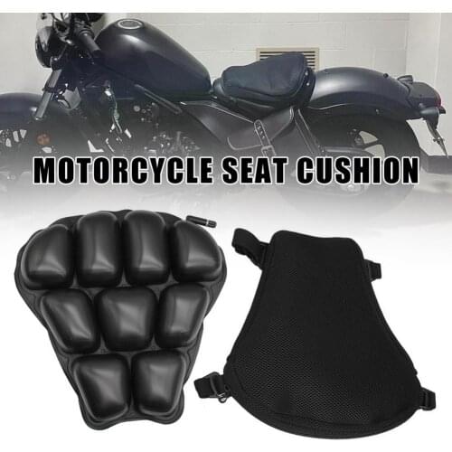 Motorcycle Seat Air Cushion Air Pad Motorcycle Seat Cushion Cover Large Shock Absorption Seats Pad Sunscreen Mat Decompression