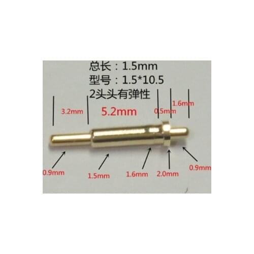 POGO PIN Double-end Elastic Antenna Thimble Power Pin Current Pin Elasticity Test Pin 1.5 * 10.5