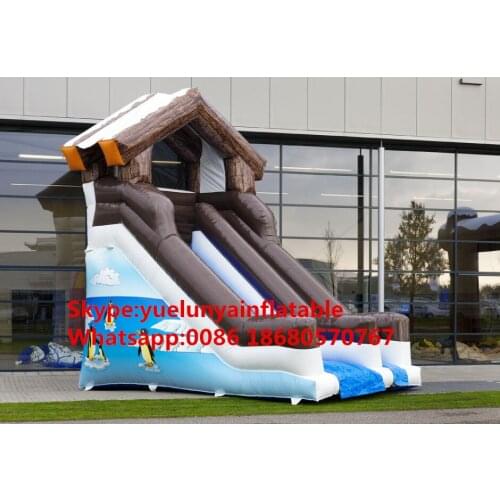 Manufacturers selling inflatable slides,Snow penguin slides Inflatable castle KY-670