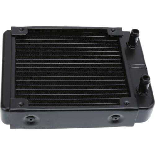 1Pc 120mm 18 Tubes Aluminum Computer Water Cooling Radiator Heat Sink Part For PC Heat Radiating Computer LED Water Cooling