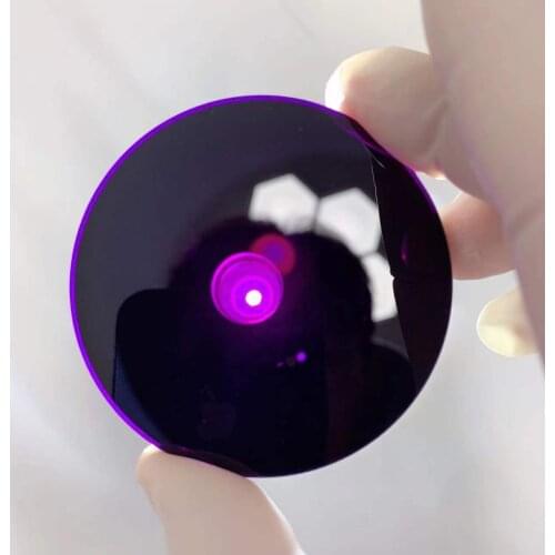 Size diameter 67mm 3mm thick uv bandpass filter glass 254nm ZWB3