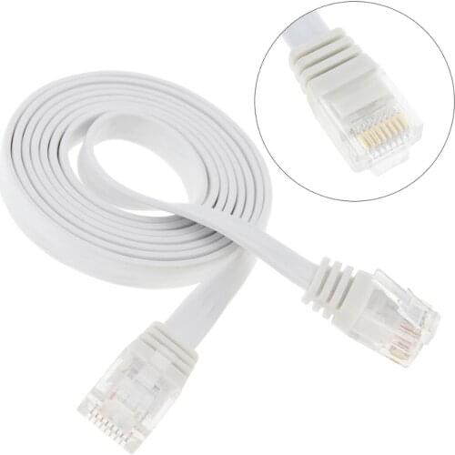 1M / 2M / 3M RJ45 CAT6 8P8C Ethernet Network Cable CAT 6 LAN Cable Flat UTP Patch Cord Route Computer Cable for Computer Router