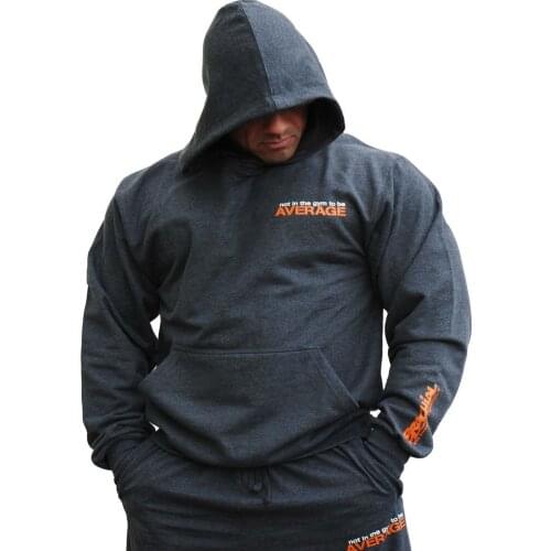 AVERAGE 2019 New Mens Hoodies Fashion Casual male gyms fitness Bodybuilding cotton Sweatshirt sportswear Brand top coat
