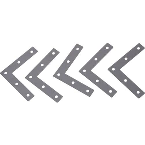 Angle Plate Corner Brace Flat L Shape Repair Bracket 80mm x 80mm