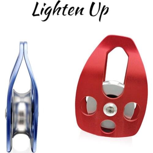 Outdoor 32KN Climbing Large Rescue Pulley Single Rescue Pulley Single Sheave for Outdoor Climbing Rescue Speed Drop