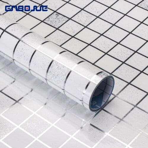 0.45x5M High Temperature Kitchen Oil-proof Tiles Wallpaper Home Decor Anti-fouling Waterproof Easy to Scrub Mosaic Wall Stickers