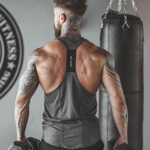 2021 Sleeveless Gym Sports Vest Mens Running Training Summer Basketball Vest Breathable Racer Vest