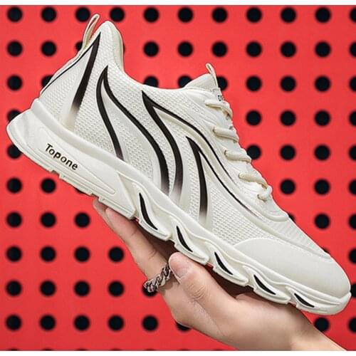 2021 new mens flame printing fashion sports shoes mesh casual shoes low-top comfortable running shoes outdoor vulcanized shoes