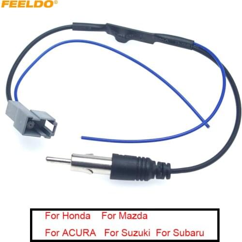 Car Stereo Radio Antenna Standard Wiring Plug Adapter With Amplifier FM Wire Harness for Honda Aftermarket Installation Cable