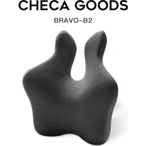 CHECA GOODS Back cushion memory foam car seat pillow Lumbar Support Back Massager Waist Cushion For Chairs Home Office Relieve