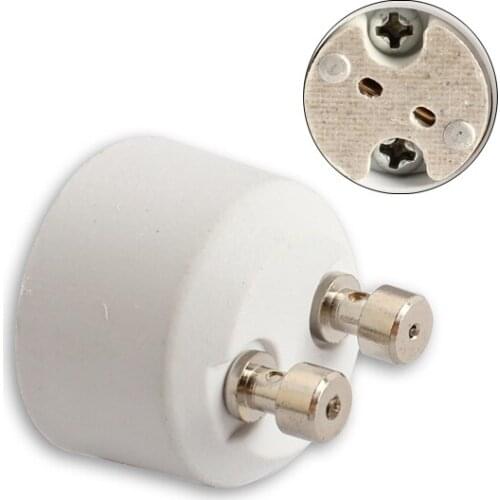 GU10( Female Socket ) to MR16 ( Male Plug ) Adapter Socket Base Halogen Light Bulb Lamp Adapter Converter Lamp Holder Converters