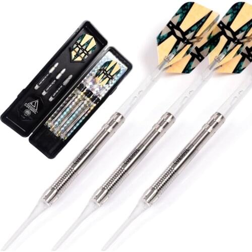 CUESOUL 18 Grams Tungsten Soft Tip Darts With PC Dart Shaft