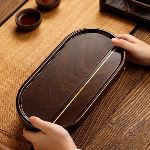 Wood Trays Serving Tea Tray Simple Chinese Style Tea Tray Vintage Table Decorative Bandeja Comida Teaware Tools DI50CP