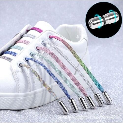 Elastic Locking Shoelaces Fashion No Tie Shoelace Women Men Elastic Laces Shoelaces For Sneakers Quick Shoes Lace Strings