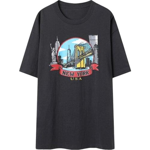 Oversize Girls Soft Cotton O Neck T-shirt 2021 Summer Fashion Ladies Casual Loose Women Washed Distressed Short-sleeved Top