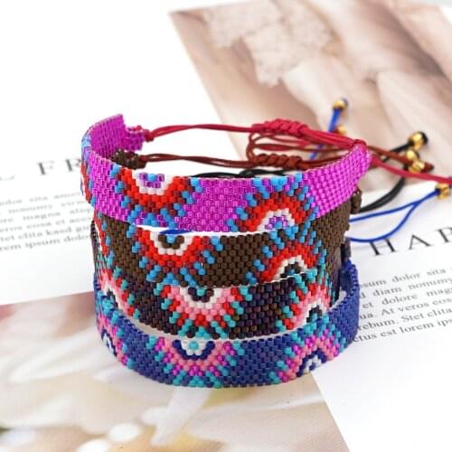 Go2Boho Miyuki Bracelet for Ladies Lucky Jewelry 2021 Pulsera Evlil Eye Bracelets Jewellery Wholesale Accessories for Women Gift