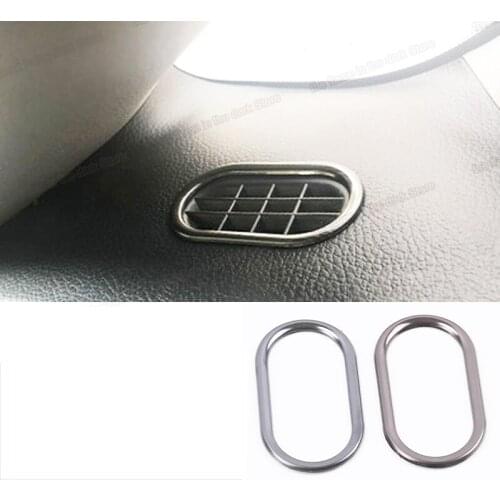 Lsrtw2017 Stainless Steel Car Rear Window Triangle Outlet Frame Vent Trims for Kia K3 Cerato 2016 2017 2018 Accessories Auto