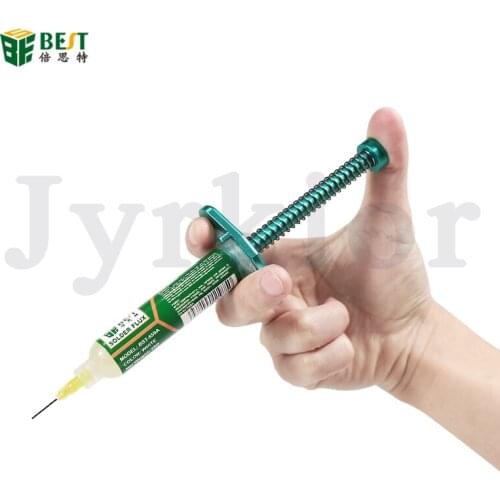 BEST Aluminum Alloy Tube Mate Syringe Flux Mate Solder Paste Booster Welding Oil Needle Tube Push Rod