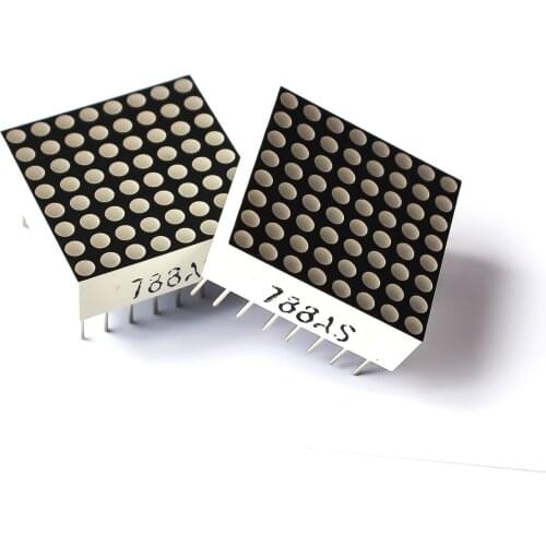 10pcs 788AS 8x8 8*8 Mini Dot Matrix LED Display Red Common Anode Digital Tube 16-pin 20mmx20mm 1.9mm DIY Electronic Kit For