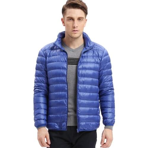 VOMINT mens fashion hot sale down jacket ultra-light down Autumn winter men jacket warm fitt leisure thin down Coat Male M-5XL