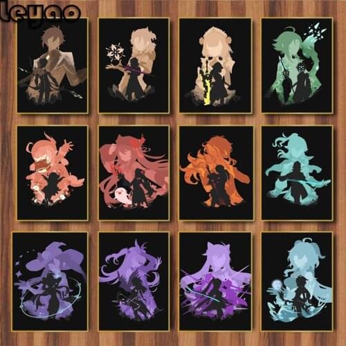 Diy 5d Game Anime Poster diamond Painting full diamond Art embroidery Painting Genshin Impact Living Room Decoration Painting