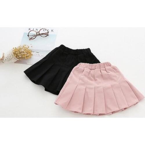 2021 new girls draped skirt spring summer cotton fashion girls skirts 1-6 years YT982