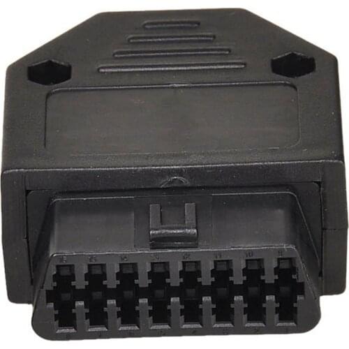 OBD2 OBD II 16 pin connector socket Diagnostic Tool Adapter OBD connector + Enclosures + Terminal + screws