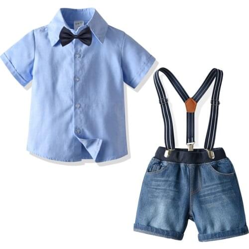 Toddler Clothes 12 3 4 5 6 Years Boys Kits 2021 Summer Children Short Sleeve Shirt + Shorts Kids Casual Suits