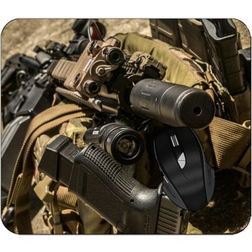 Office Mouse Pad Weapon Assault Rifle Backpack Magnifier Mouse Pad With Stitched Edges