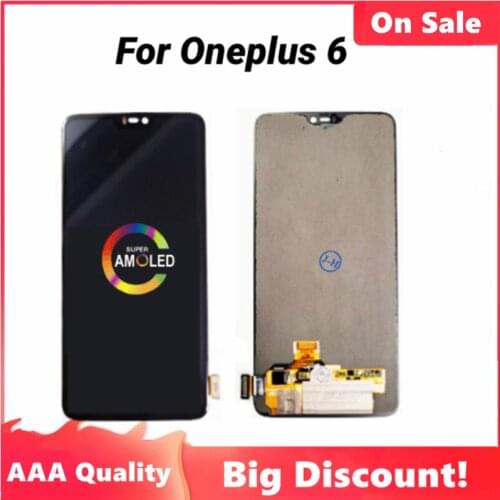 Original AMOLED Display For Oneplus 6 6T LCD A6000 A6003 A6010 A6013 Touch Screen Digitizer Assembly For Oneplus 6 6T Display