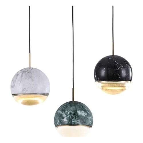 Postmodern Light Luxury Lamp Bedroom Bedside Lamp Designer Personality Simple Creative Dining Table Marble Chandelier