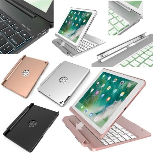Detachable Russian/Hebrew/Spanish Wireless Bluetooth 4.0 Keyboard Cover Case For Apple iPad 9.7 2018/2017/Pro 9.7/Air/Air2 Tab