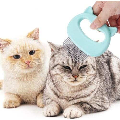 Cat Brush Pet Grooming Hair Brush Cat Dog Massage Cleaning Combs Animal Hair Removal Pet Supplies Shell Needle Comb for Cats