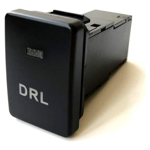 Custom led colour car drl switch daytime runnning light button push button for toyota chr corolla yaris accord highlander