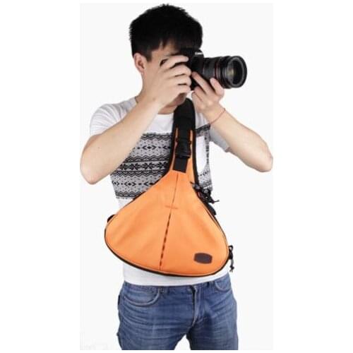 Waterproof Triangle SS16-1 DSLR SLR Camera Case Bag for Nikon CANON SONY FUJI PENTAX OLYMPUS LEICA Orange
