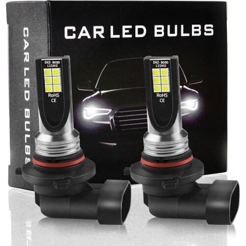 ASLENT 2Pcs H8 H11 LED Bulbs H1 H3 H7 H4 HB3 9005 HB4 9006 H7 LED Fog Light Bulb 6000k White 3000k Golden Yellow 8000K Ice blue